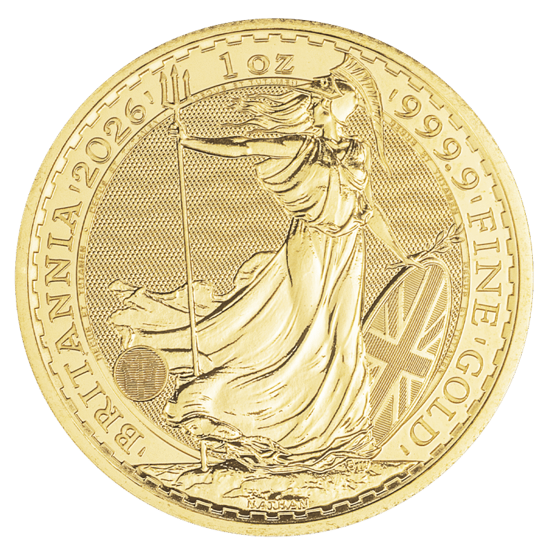 Britannia 1 oz – Złota moneta bulionowa (Rocznik 2026)