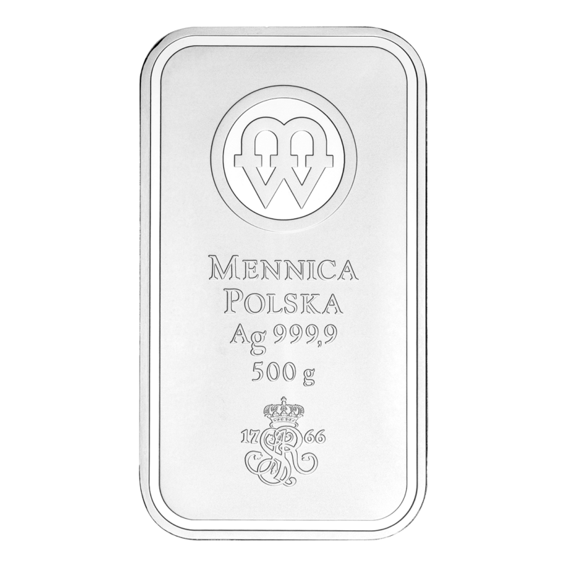 Sztabka Srebra – Mennica Polska – 500 g